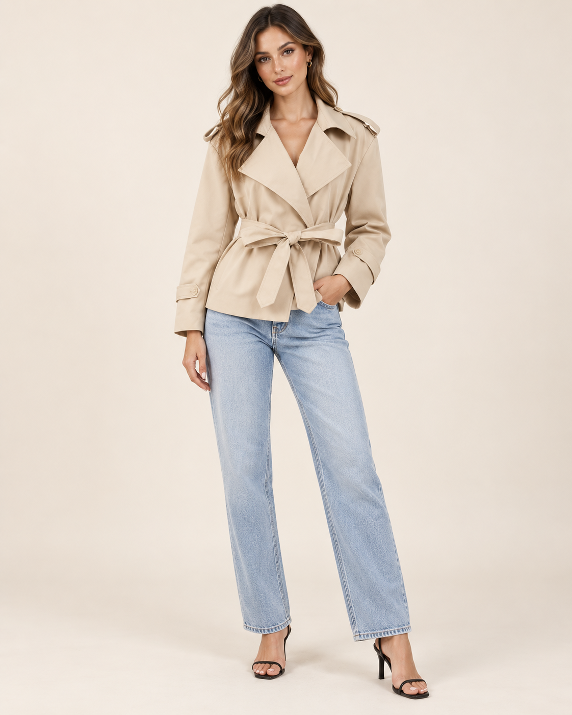 Aurelia Trench | gabardina elegante con cinturón