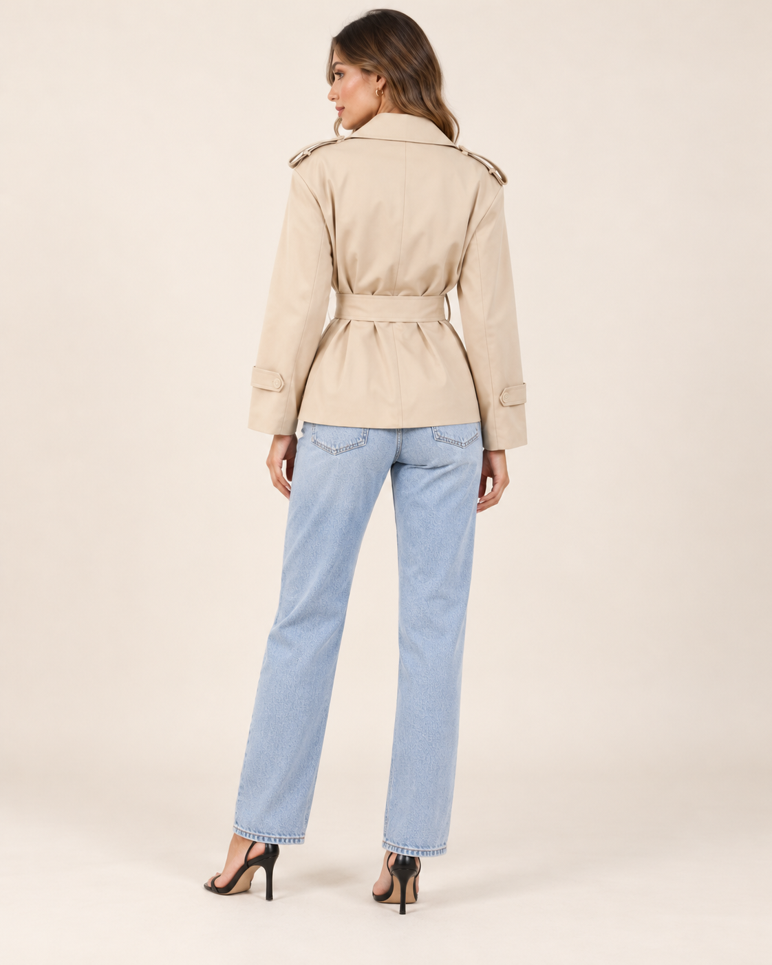 Aurelia Trench | gabardina elegante con cinturón