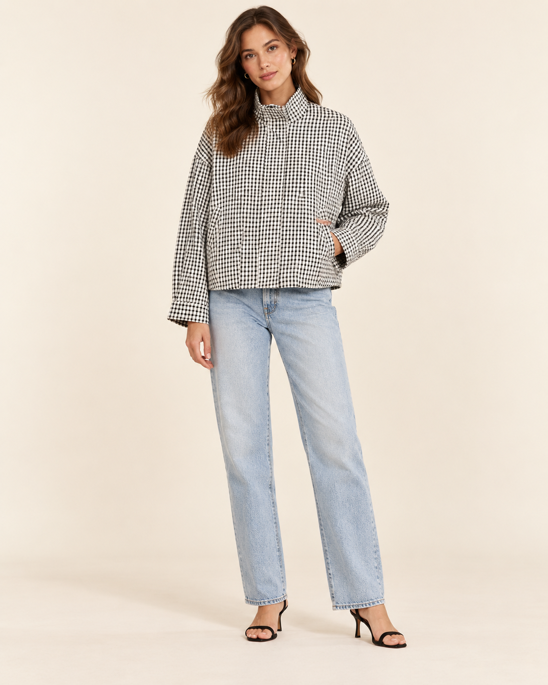 Blair Jacket | chaqueta bomber de cuadros oversize