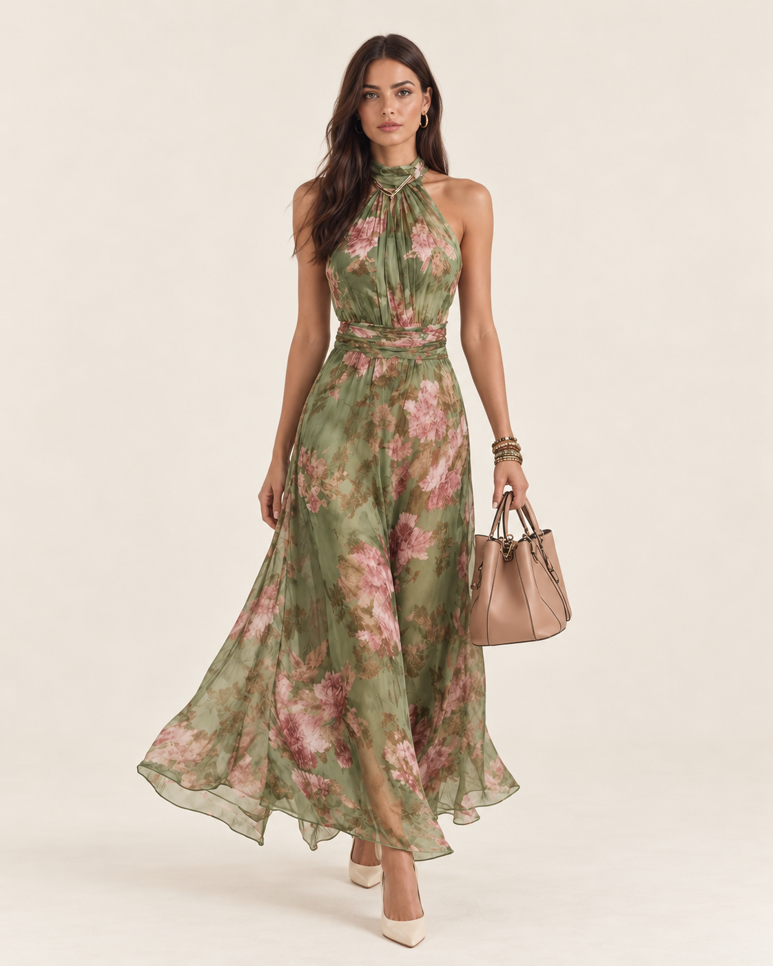 Élara | vestido floral halter